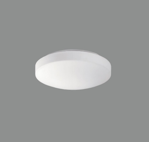 Immagine di Piccola Plafoniera Bianca Rotonda Moon Led Switch 2700k/3000k Ø19 cm IP44 ACB