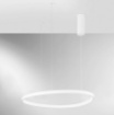 Immagine di Lampadario Ovale Bianco D.65 cm Led CCT Con Luce Selezionabile