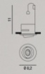 Picture of Faretto da Incasso Tondo GU10 Orientabile Cromo Ø8,2 cm Perenz 