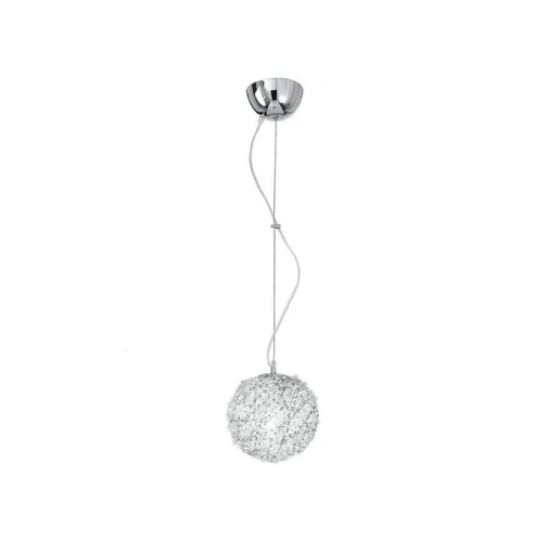 Immagine di Lampadario Piccolo Moderno Pendente Sfera Con Cristalli 20 cm Astra Fan Europe