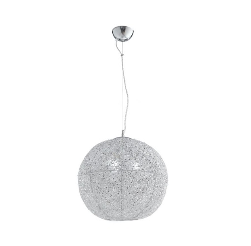 Immagine di Lampadario A Sospensione Sfera Luminosa Cristalli 45 cm Astra Fan Europe