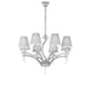 Picture of Lampadario Contemporaneo 8 Luci Cromo Con Cristalli Orchestra Fan Europe