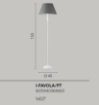 Immagine di Lampada Da Terra Shabby Piantana Bianca Con Paralume Grigio Favola Fan Europe