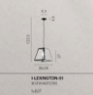 Immagine di Lampadario Sfaccettato Industriale Lanterna Metallo E Vetro Lexington Fan Europe