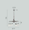 Immagine di Lampadario Industriale Tubi Idraulici Metallo Ruggine Amarcord S6 Fan Europe