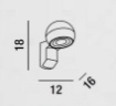 Picture of Applique per Esterno Led 12w Grafite Perenz 6316 A