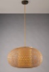 Immagine di Lampadario Zen Cesta Bambù Naturale D60 cm Fan Europe