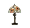 Immagine di Lume Vetro Colorato Floreale Tiffany 46 cm Dafne Fan Europe