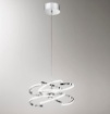 Immagine di Lampadario Vortice Cromo Design Moderno Led 70w 3000K o 4000k Perenz 6396 CL