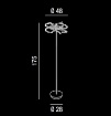 Picture of Piantana Design Vortice Led 70w 3000k o 4000k Cromo Perenz 6399 CL