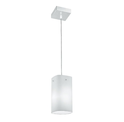 Picture of Lampadario Pendente Vetro Squadrato Bianco Square Fan Europe