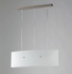 Picture of Lampadario Doppio Vetro Curvo Bianco 3 Luci Amsterdam Fan Europe