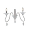 Immagine di Applique Elegante Acrilico Bianco Estefan 2 luci Fan Europe