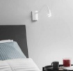 Immagine di Applique Orientabile Bianca Per Camera Da Letto Led 3w 3000k Kepler Fan Europe