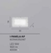 Immagine di Applique Led Vetro Diamantato Pamela Fan Europe