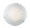 Immagine di Plafoniera Led Rotonda Vetro Diamantato Chantal 40 cm Fan Europe