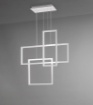 Immagine di Lampadario Design Moderno per Ufficio Led 98w CCT Cross Bianco Perenz 6591 B CT 