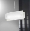 Immagine di Lampadario Vetro Bianco Decoro Graniglia 4xE27 Concept Fan Europe