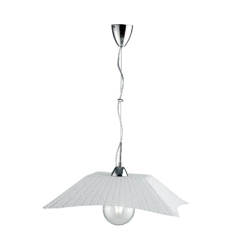 Immagine di Lampadario Moderno Quadrato Vetro Diamantato Iside Fan Europe