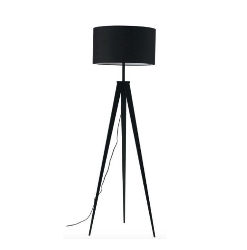 Picture of Piantana Nera Per Salotto Con Treppiedi Design Moderno Ibis Fan Europe