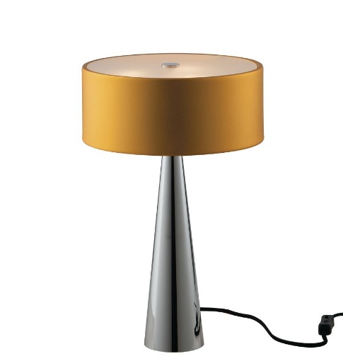 Immagine di Lampada Cono Metallo e Alluminio Oro Heminguay Fan Europe