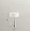 Immagine di Lampada Cono Metallo e Alluminio Silver Heminguay Fan Europe