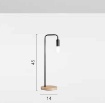 Immagine di Lampada Tavolo Minimal Base Legno Sushi Bianco Fan Europe