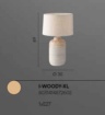 Immagine di Lume Da Tavolo In Ceramica Effetto Legno Per Soggiorno Woody XL Fan Europe