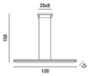 Immagine di Sospensione Led per Uffici Circuit Design Moderno Perenz 6622 B LC