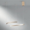 Immagine di Lampadario Moderno Serpente Oro Led CCT Luce Selezionabile