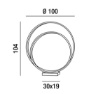 Picture of Piantana Cannella Led 93w Design Moderno Ritmo Perenz 6648 E LC 