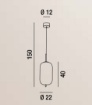 Immagine di Sospensione Led Metallo Oro e Paralume Vetro Bianco Cirro Perenz 6670 B LC