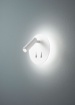 Immagine di Applique Rotonda Bianca Doppio Led Piastra e Spot Orientabile Plug Perenz 6702 B LC