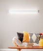 Immagine di Applique Lineare Bianca L110 cm Luce Sopra e Sotto Led 36w Way Perenz 6713 B LC 