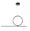 Immagine di Lampadario Per Soggiorno Led Dimmetabile Acrobat 40 cm Nero Ondaluce