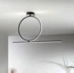 Immagine di Plafoniera Led Dimmerabile Per Soggiorno Acrobat 50 cm Nero Ondaluce