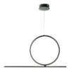 Immagine di Lampadario Per Soggiorno Led Dimmetabile Acrobat 50 cm Nero Ondaluce