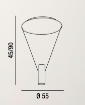 Picture of Plafoniera con Fili e Cilindro Oro Pendente Doppia Emissione Led Hang Perenz 6798 OR LC