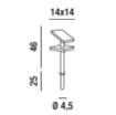 Immagine di Paletto Led per Esterno Ricaricabile con Crepuscolare Solar Perenz 6846 A LC