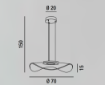 Picture of Lampadario Led Medusa Diffusore Microincisioni Laser Ø70 cm Perenz 6867 B LC