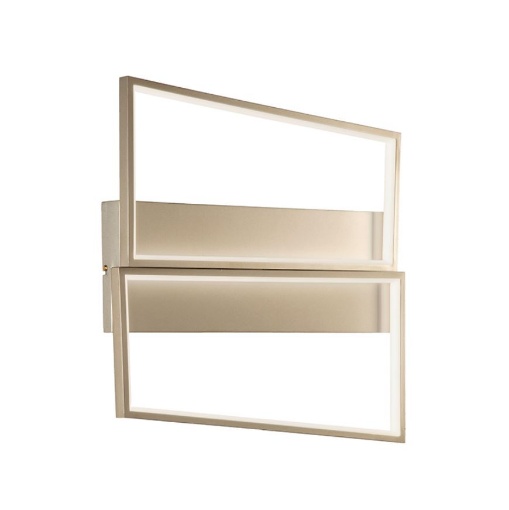 Immagine di Plafoniera Geometrica Led 34w 3000k Dimmerabile Square Oro Ondaluce