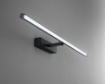 Immagine di Applique da Specchio Diffusore Lineare Led Orientabile 300° Riga Nera Perenz 8042 N CT