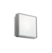 Plafoniera da parete esterna design quadrata grigio ondaluce ip65 -  PL-PICCA-GR-GRI