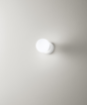 Immagine di Lampada da Parete o Soffitto Moderna Bianca Paralume Sfera Vetro 1xG9 Maga Perenz 8070 B 