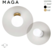 Picture of Applique Plafoniera Base Nera e Paralume Sfera Vetro Bianco 1xE14 Maga Perenz 8072 N