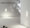 Immagine di Segnapasso In Gesso Led 1w Incasso Foro Ovale Per Interni Liscio Ondaluce