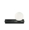 Immagine di Lampada Sfera Bianca Con Base Ricarica Wireless Madame Nero Ondaluce