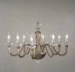 Immagine di Lampadario Sospensione Classico Elegante Vetro 8 Luci Debussy Ondaluce