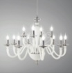 Immagine di Lampadario Classico Grande Elegante Vetro 12 Luci Debussy Ondaluce