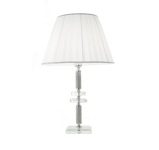 Immagine di Lampada Tavolo Classica Elegante Vetro e Cristallo Dido Ondaluce